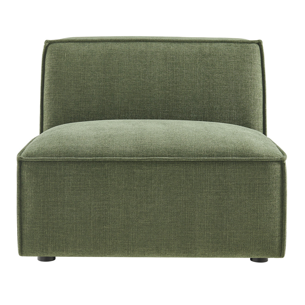 Restore Performance Fabric Upholstered Armless Modular Chair - Foliage