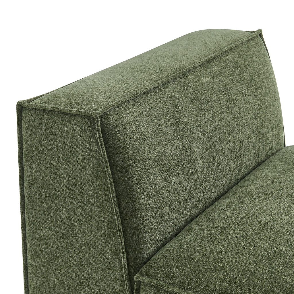 Restore Performance Fabric Upholstered Armless Modular Chair - Foliage