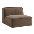 Restore Performance Fabric Upholstered Armless Modular Chair - Mocha