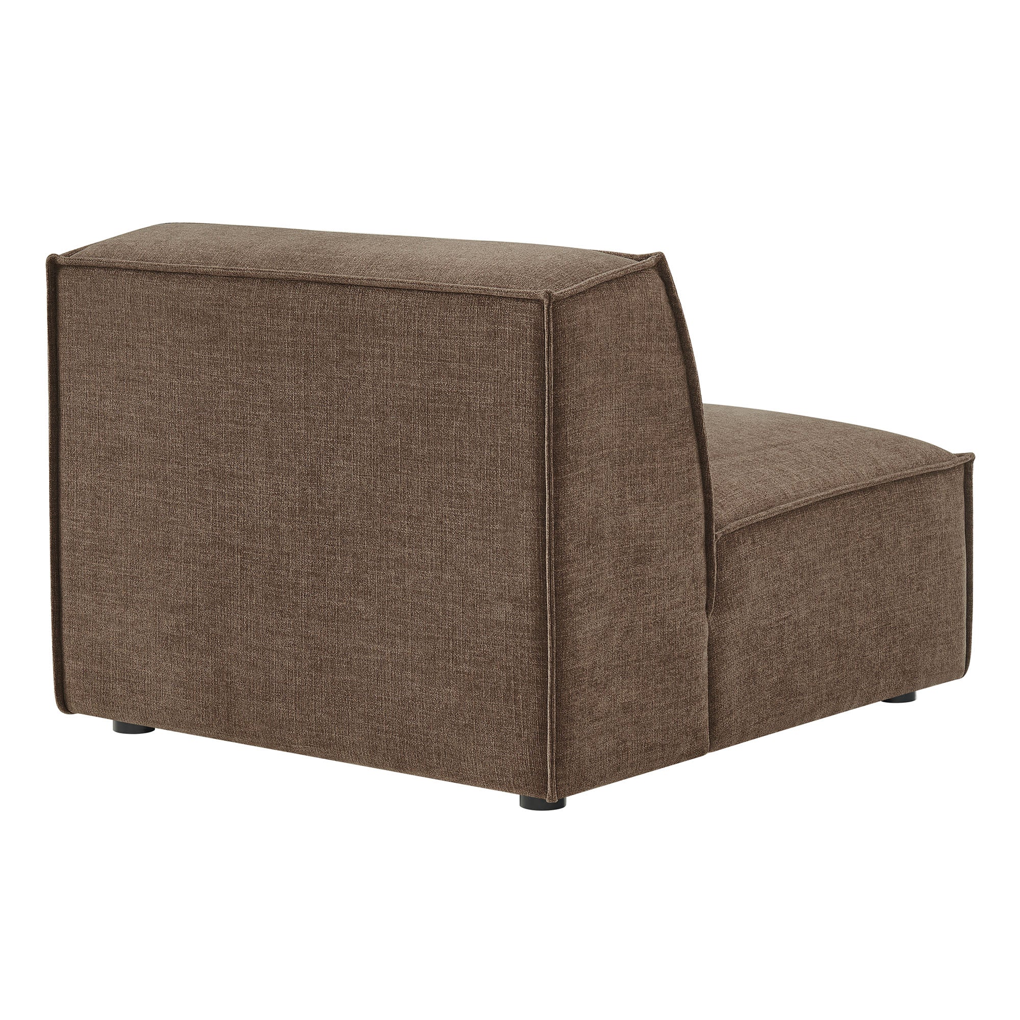 Restore Performance Fabric Upholstered Armless Modular Chair - Mocha
