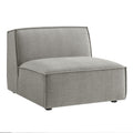 Restore Performance Fabric Upholstered Armless Modular Chair - Pewter