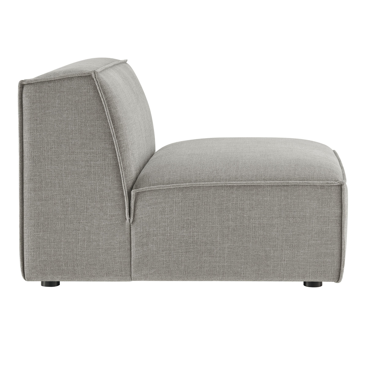 Restore Performance Fabric Upholstered Armless Modular Chair - Pewter
