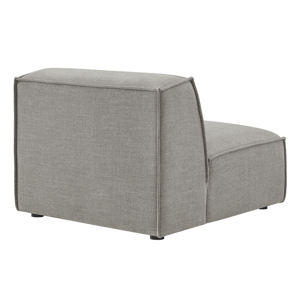 Restore Performance Fabric Upholstered Armless Modular Chair - Pewter
