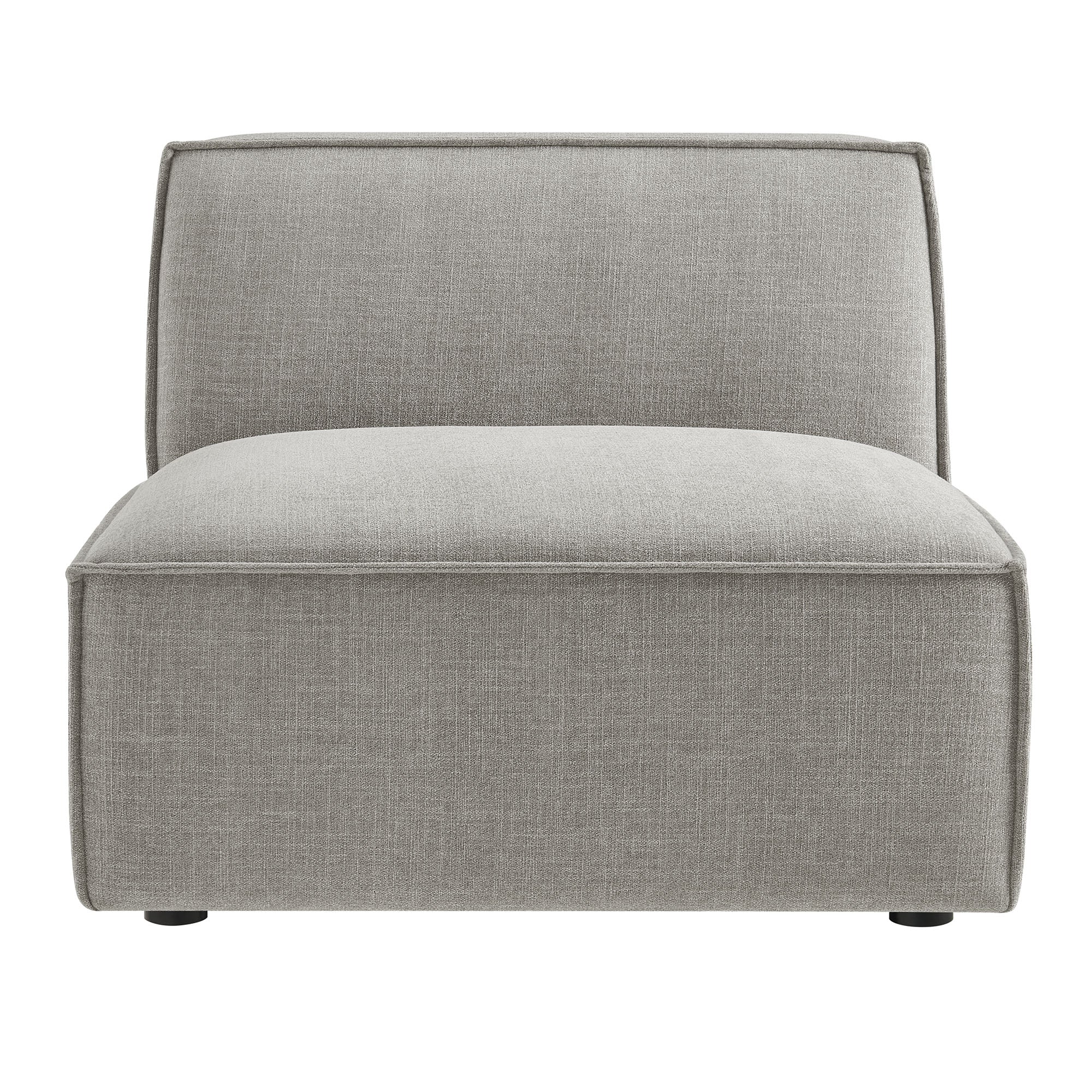 Restore Performance Fabric Upholstered Armless Modular Chair - Pewter