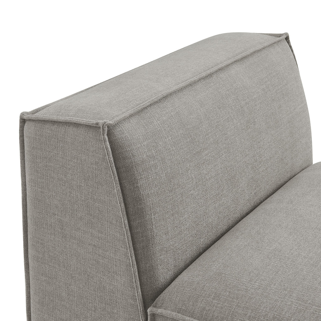 Restore Performance Fabric Upholstered Armless Modular Chair - Pewter