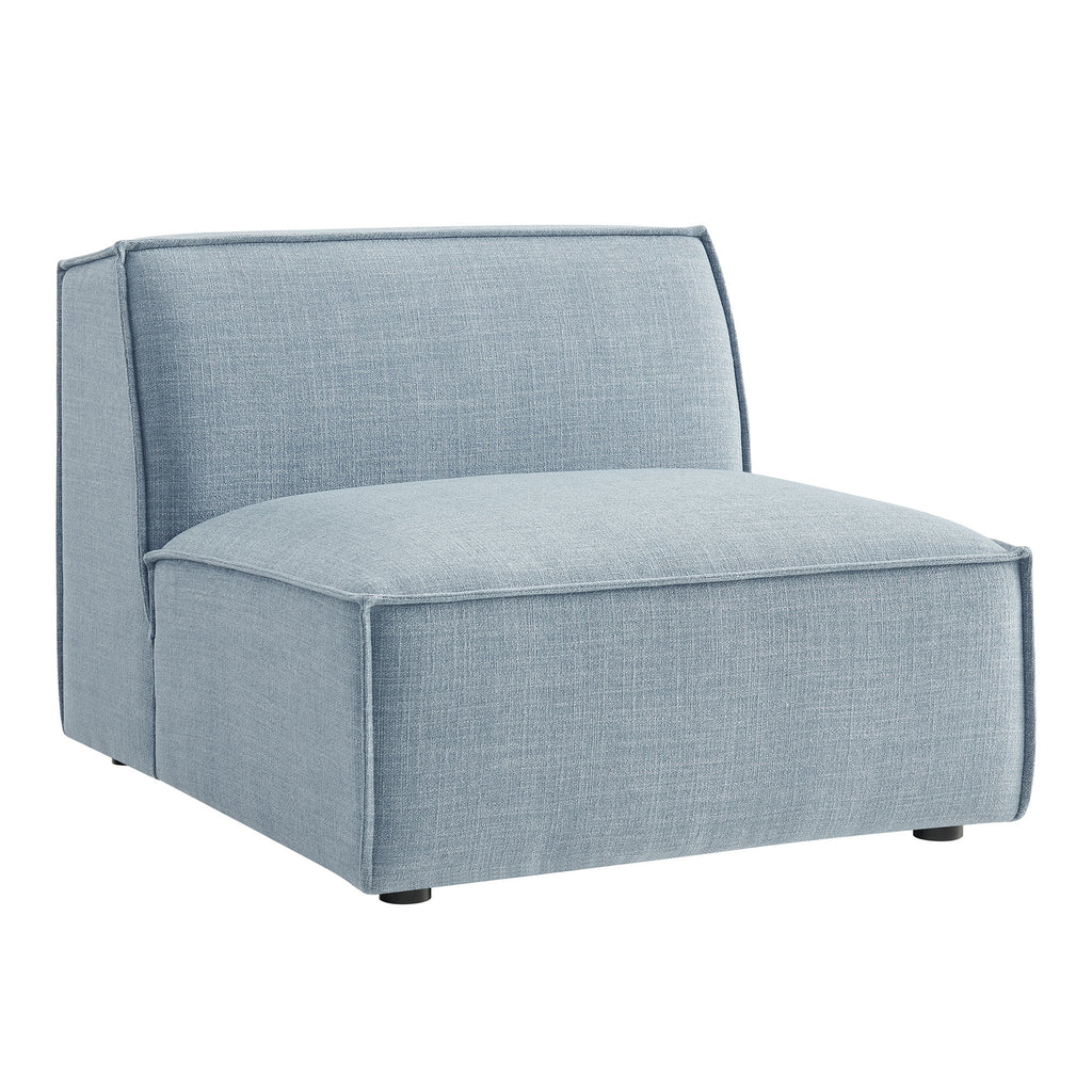 Restore Performance Fabric Upholstered Armless Modular Chair - Sky