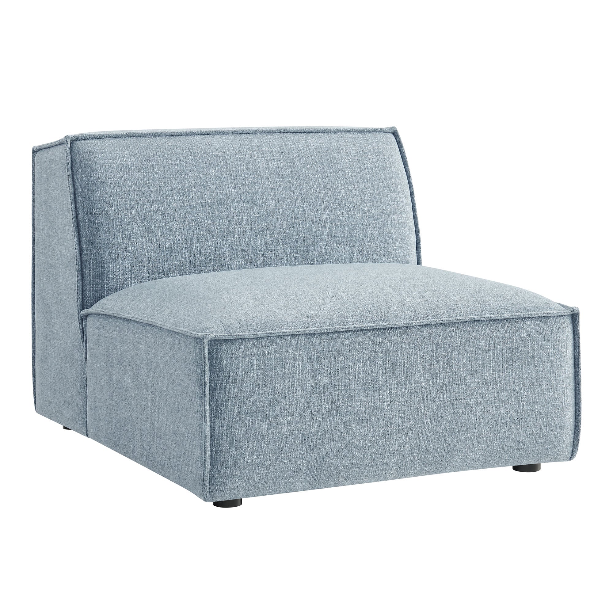 Restore Performance Fabric Upholstered Armless Modular Chair - Sky