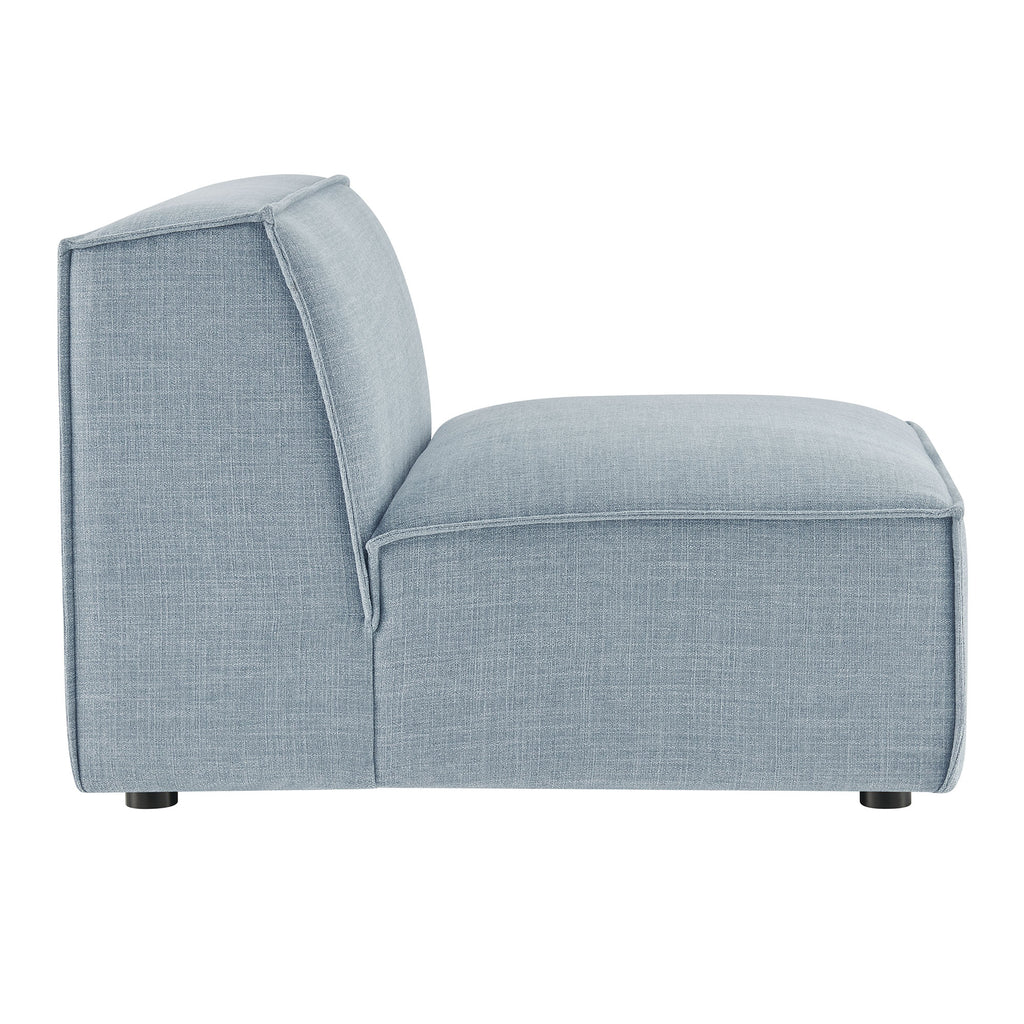 Restore Performance Fabric Upholstered Armless Modular Chair - Sky