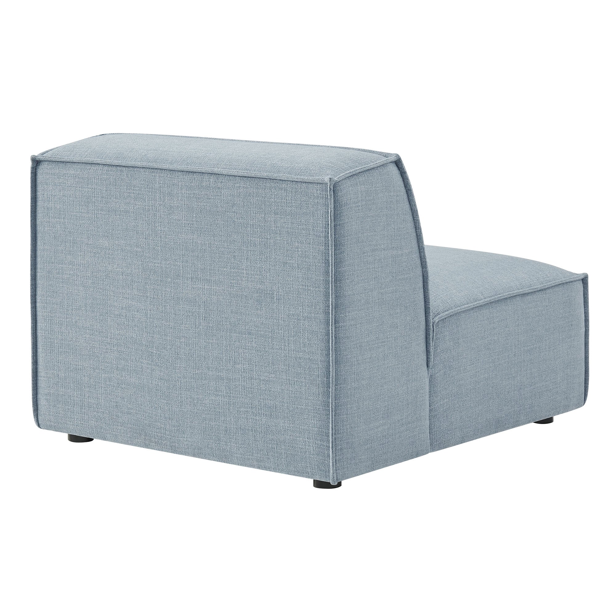 Restore Performance Fabric Upholstered Armless Modular Chair - Sky