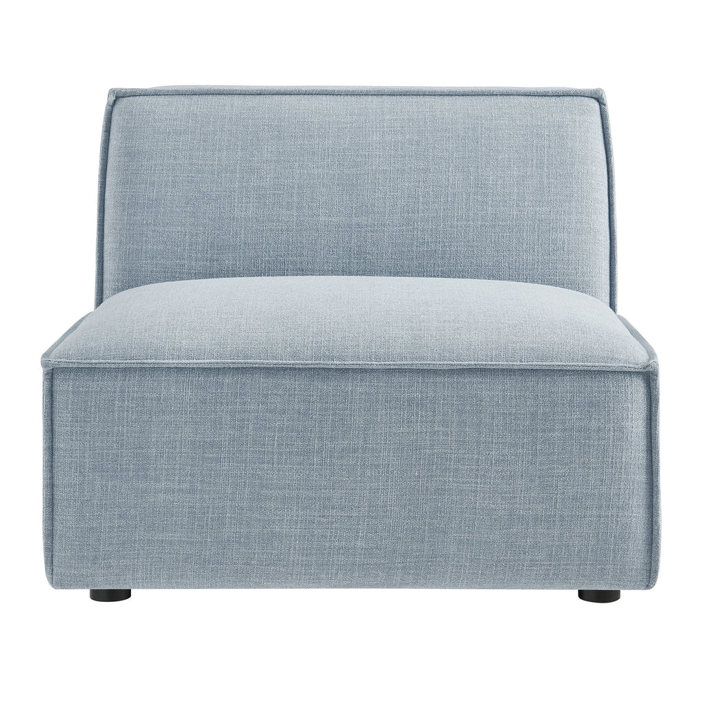 Restore Performance Fabric Upholstered Armless Modular Chair - Sky