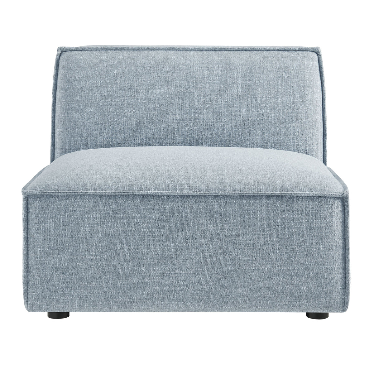 Restore Performance Fabric Upholstered Armless Modular Chair - Sky
