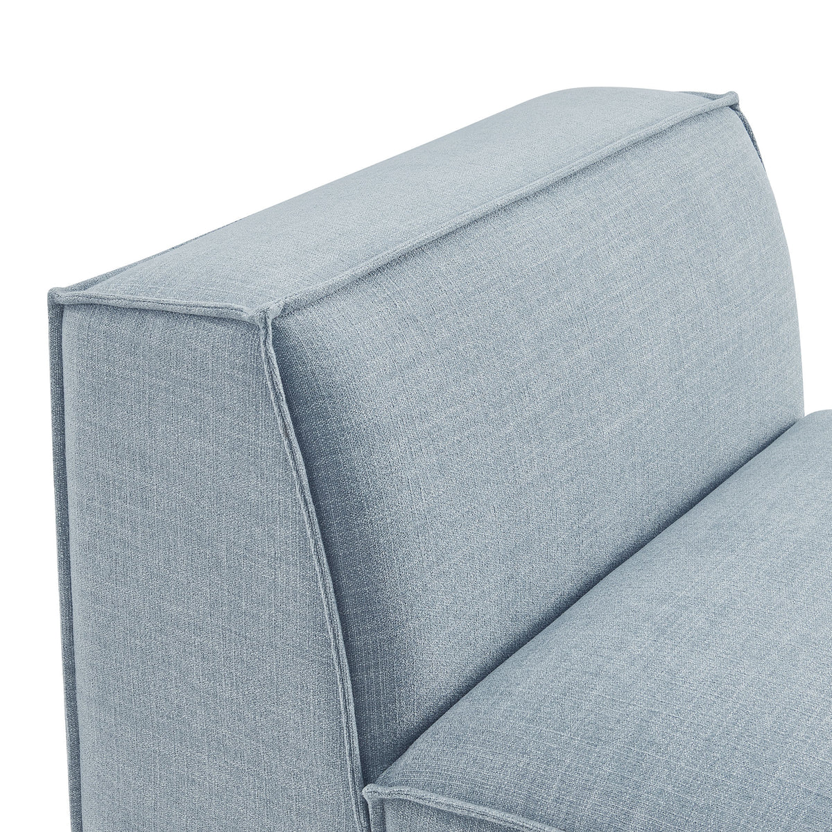 Restore Performance Fabric Upholstered Armless Modular Chair - Sky