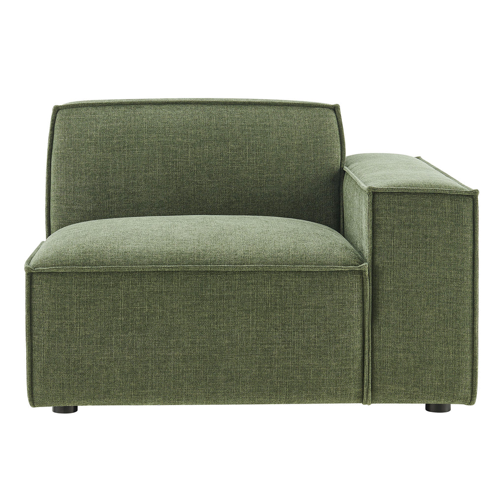 Restore Performance Fabric Upholstered Right-Facing Modular Lounge Chair - Foliage