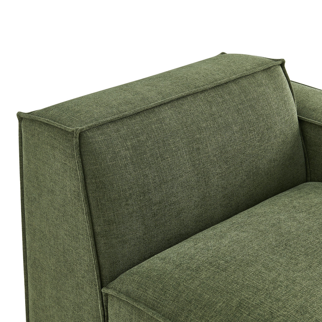 Restore Performance Fabric Upholstered Right-Facing Modular Lounge Chair - Foliage