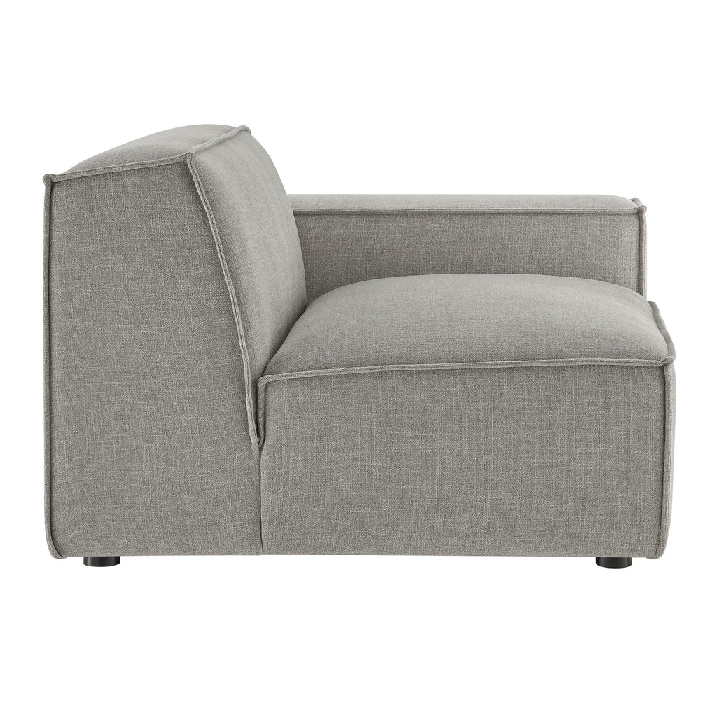 Restore Performance Fabric Upholstered Right-Facing Modular Lounge Chair - Pewter