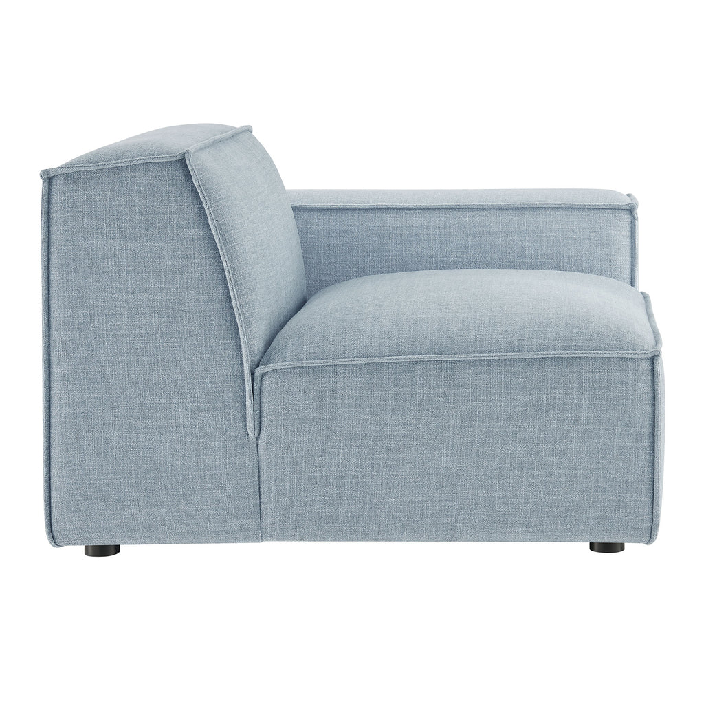 Restore Performance Fabric Upholstered Right-Facing Modular Lounge Chair - Sky