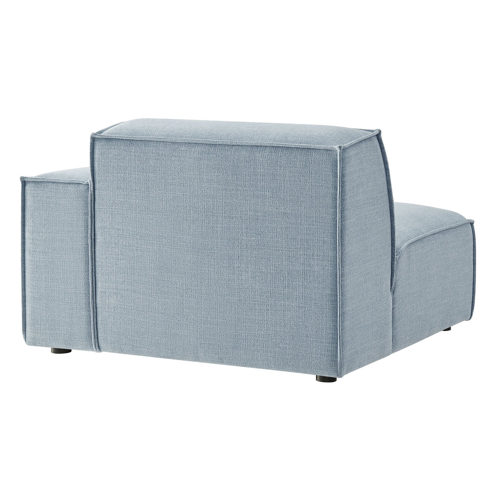 Restore Performance Fabric Upholstered Right-Facing Modular Lounge Chair - Sky