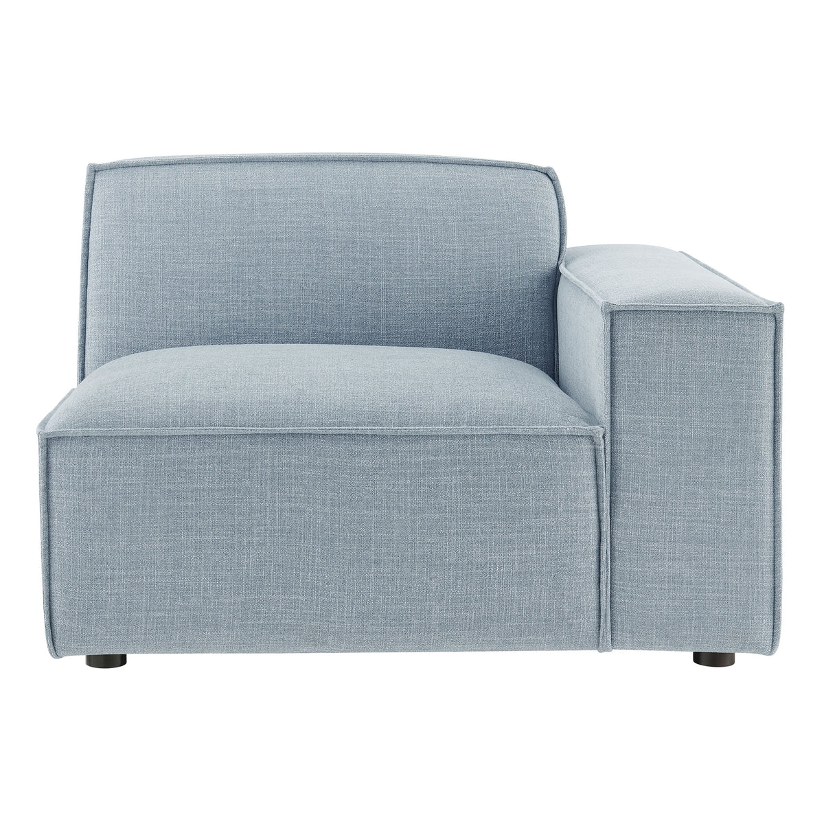 Restore Performance Fabric Upholstered Right-Facing Modular Lounge Chair - Sky