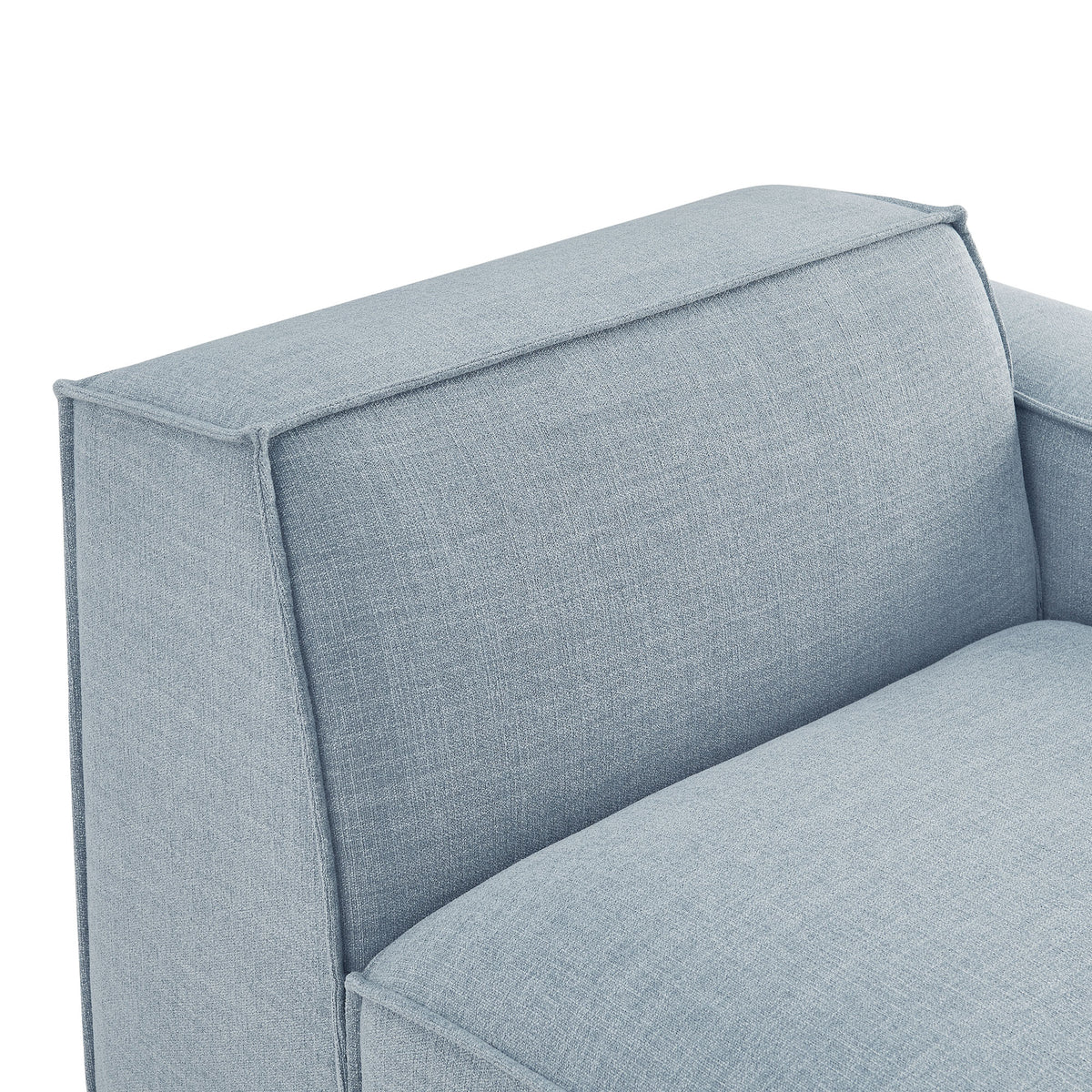 Restore Performance Fabric Upholstered Right-Facing Modular Lounge Chair - Sky