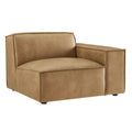 Restore Vegan Leather Right-Facing Modular Lounge Chair - Toast