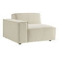 Restore Performance Fabric Upholstered Left-Facing Modular Lounge Chair - Ecru