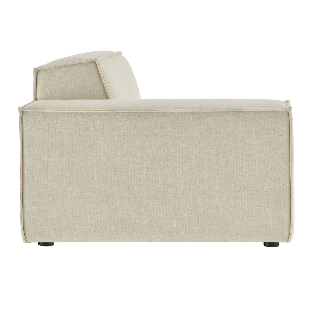 Restore Performance Fabric Upholstered Left-Facing Modular Lounge Chair - Ecru
