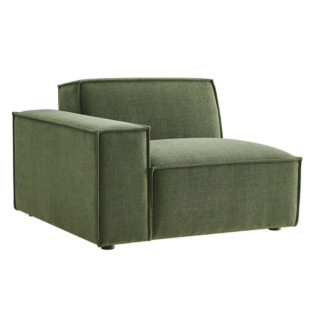 Restore Performance Fabric Upholstered Left-Facing Modular Lounge Chair - Foliage