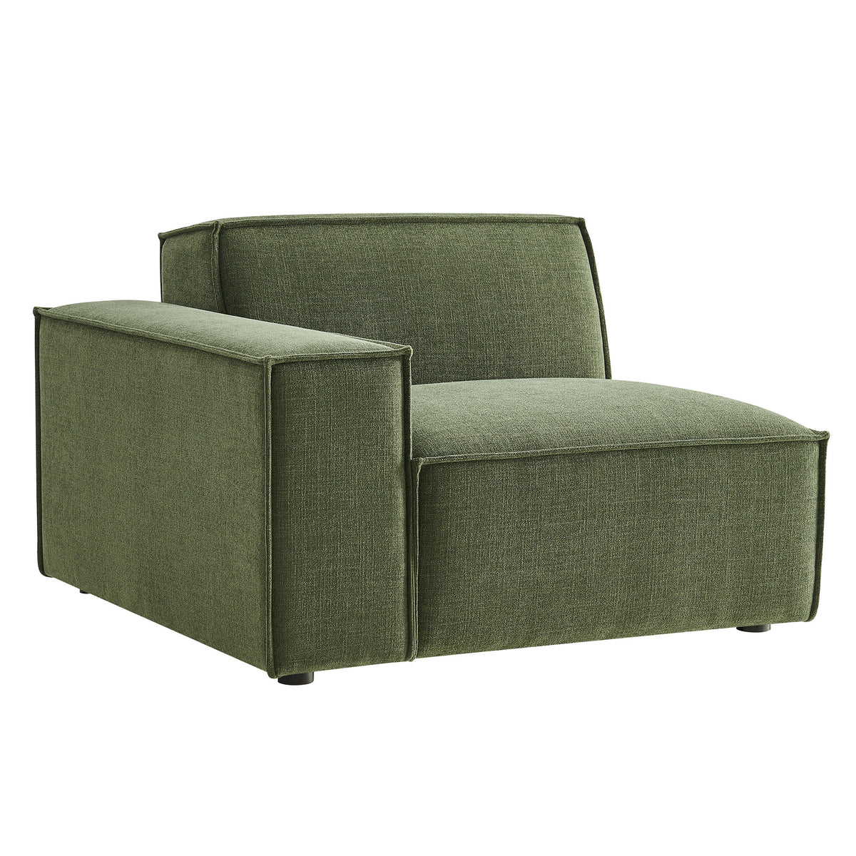Restore Performance Fabric Upholstered Left-Facing Modular Lounge Chair - Foliage