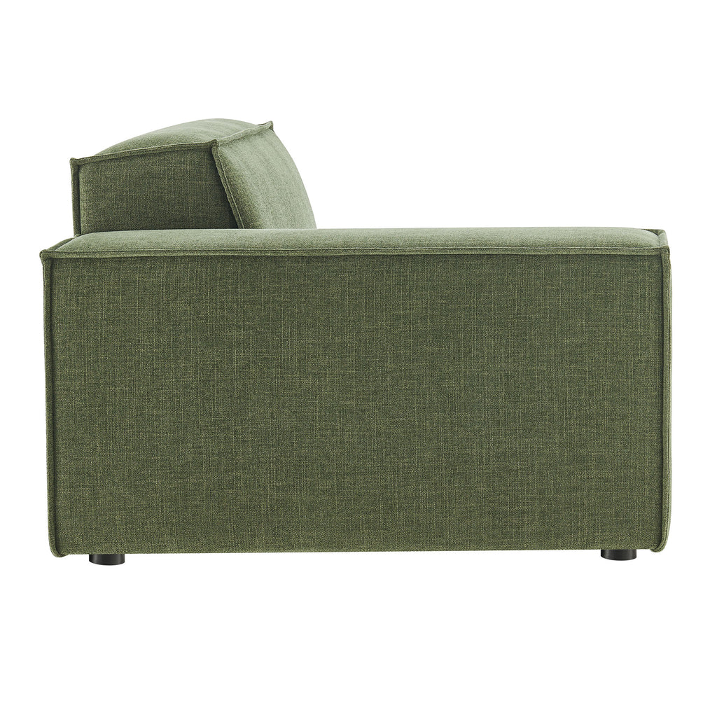 Restore Performance Fabric Upholstered Left-Facing Modular Lounge Chair - Foliage