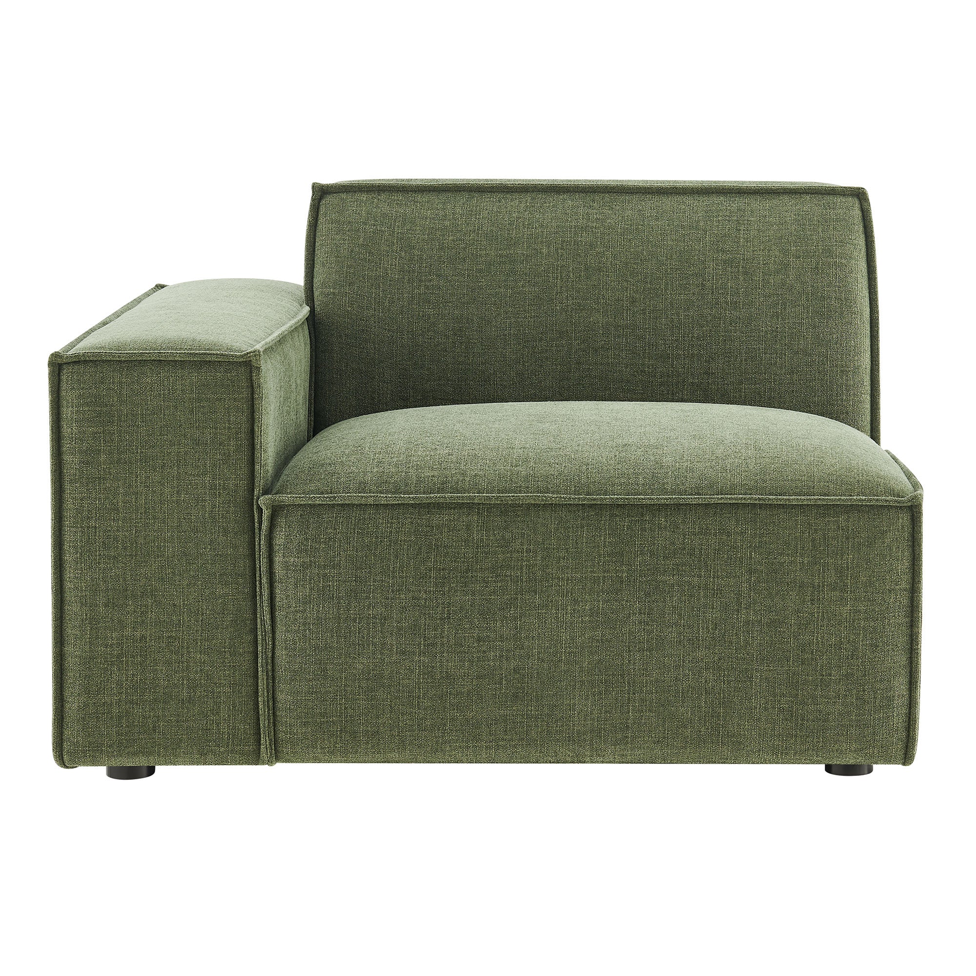 Restore Performance Fabric Upholstered Left-Facing Modular Lounge Chair - Foliage