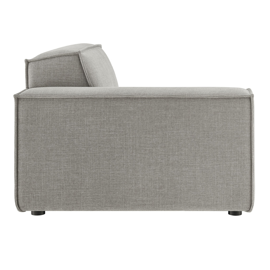 Restore Performance Fabric Upholstered Left-Facing Modular Lounge Chair - Pewter