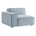 Restore Performance Fabric Upholstered Left-Facing Modular Lounge Chair - Sky