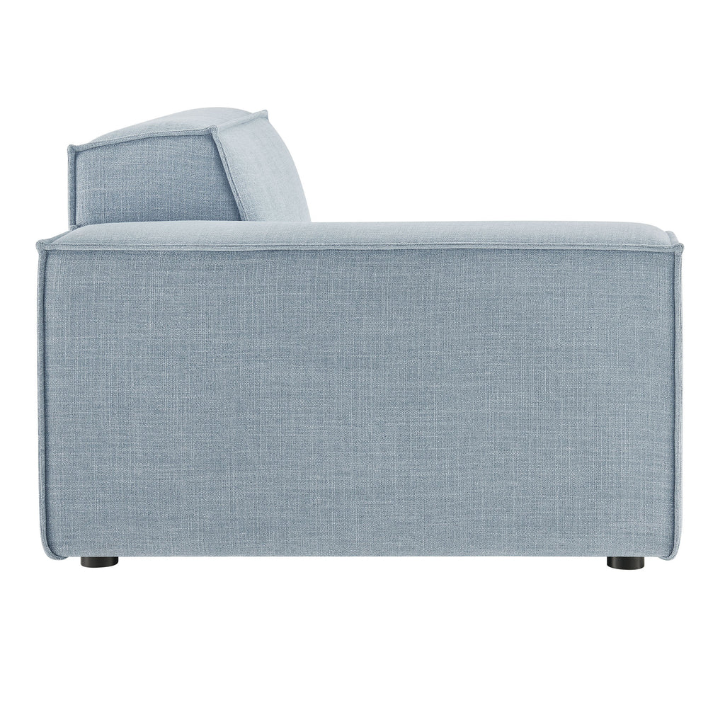 Restore Performance Fabric Upholstered Left-Facing Modular Lounge Chair - Sky