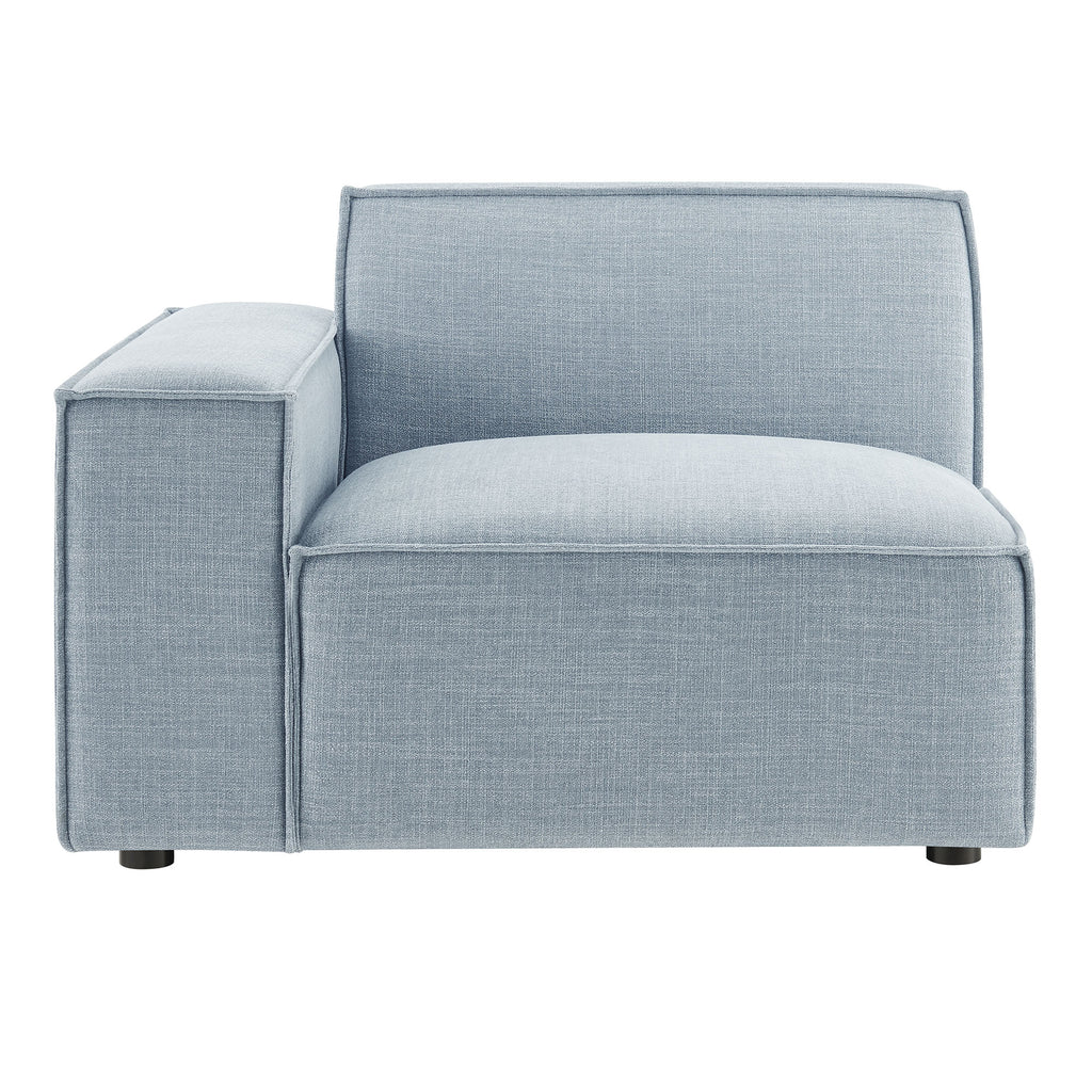 Restore Performance Fabric Upholstered Left-Facing Modular Lounge Chair - Sky