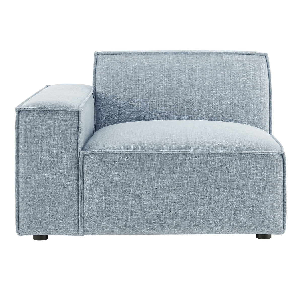 Restore Performance Fabric Upholstered Left-Facing Modular Lounge Chair - Sky