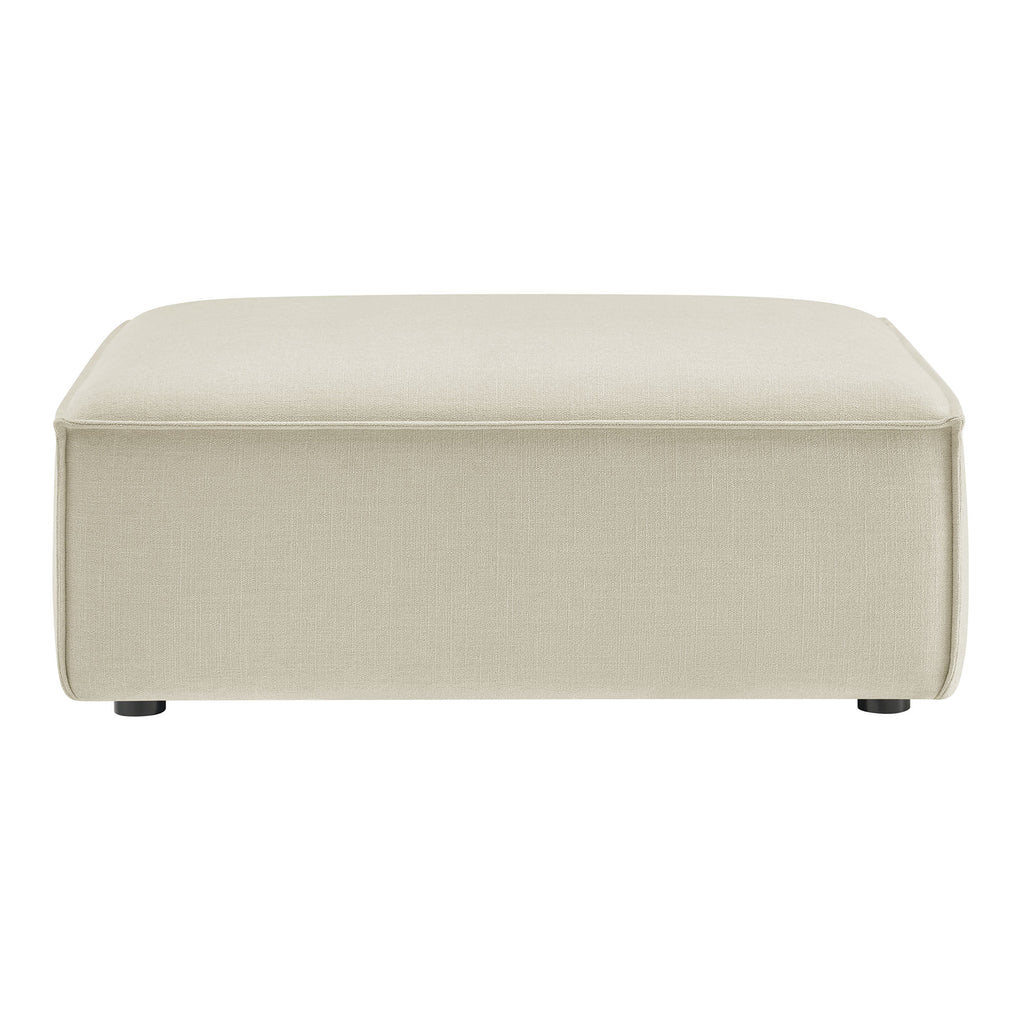 Restore Performance Fabric Upholstered Modular Ottoman - Ecru