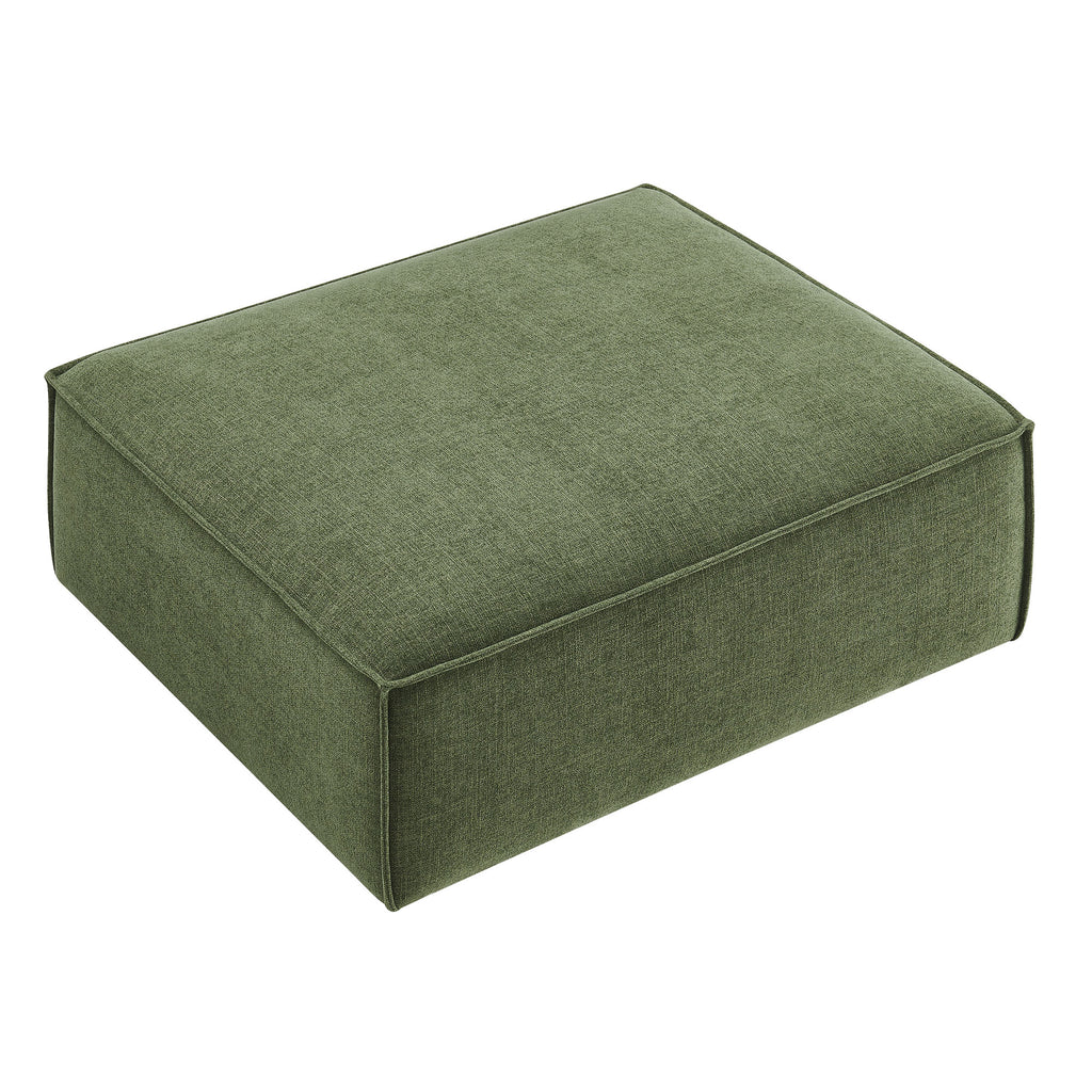 Restore Performance Fabric Upholstered Modular Ottoman - Foliage