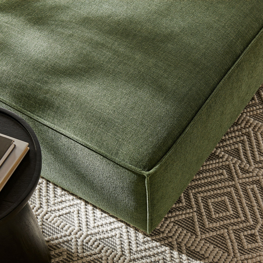 Restore Performance Fabric Upholstered Modular Ottoman - Foliage