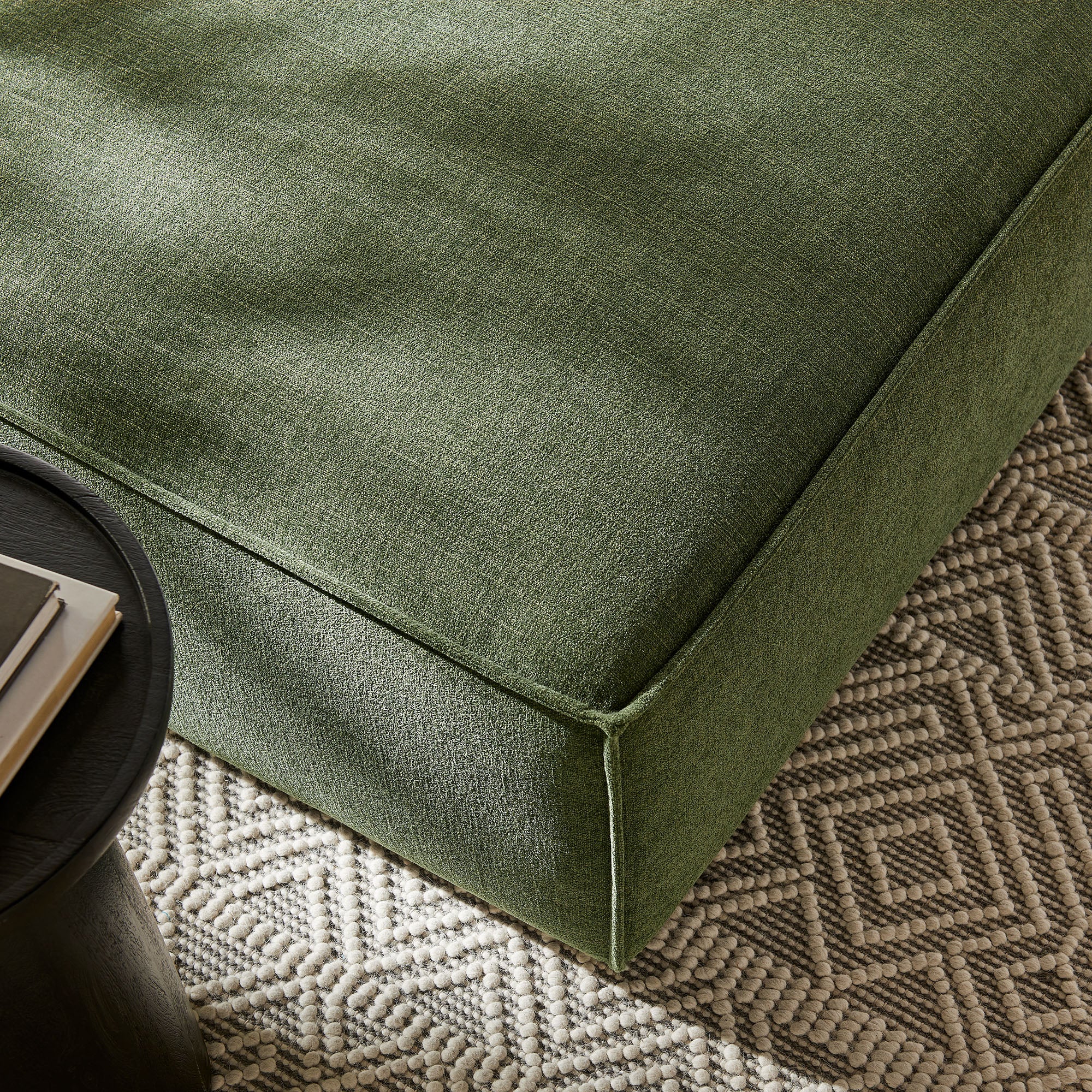Restore Performance Fabric Upholstered Modular Ottoman - Foliage