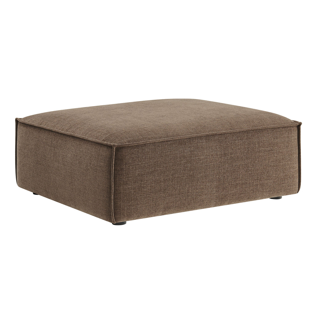 Restore Performance Fabric Upholstered Modular Ottoman - Mocha