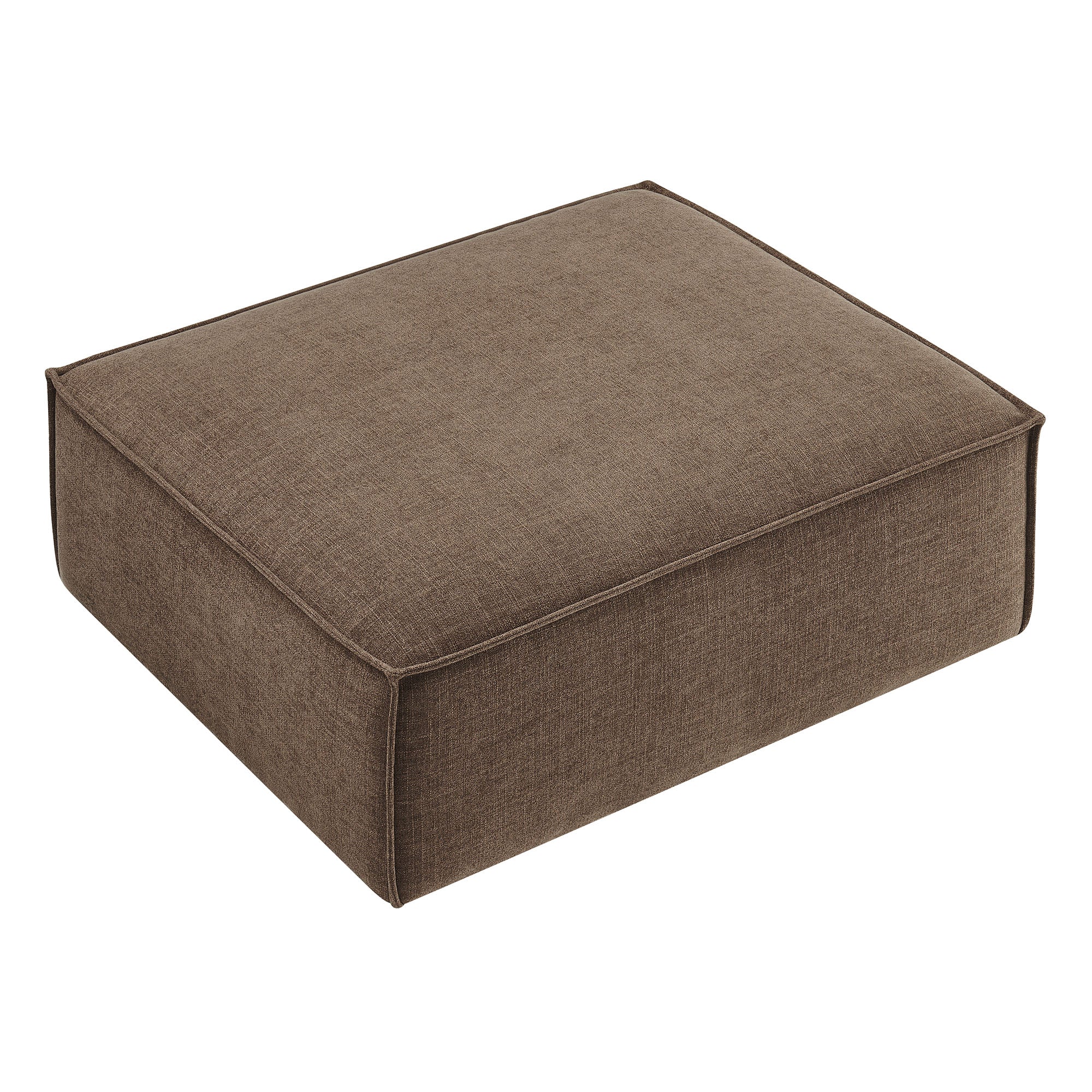 Restore Performance Fabric Upholstered Modular Ottoman - Mocha
