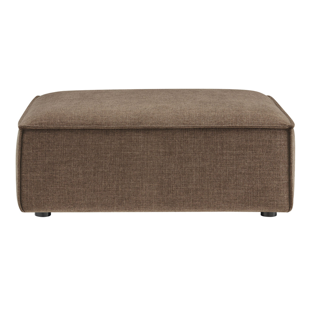 Restore Performance Fabric Upholstered Modular Ottoman - Mocha
