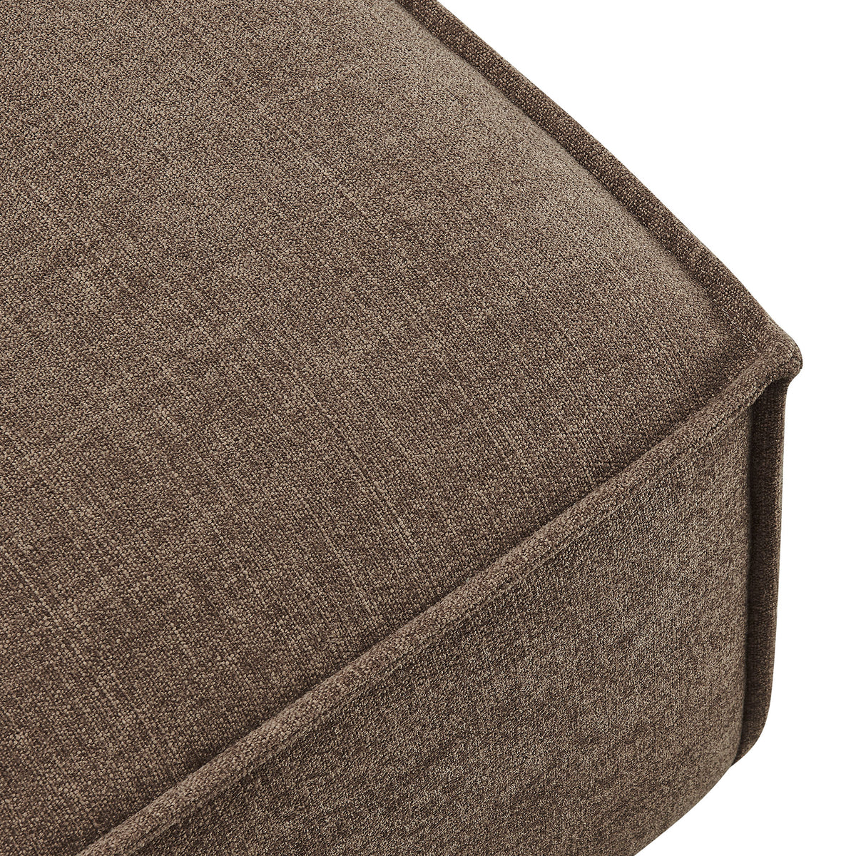 Restore Performance Fabric Upholstered Modular Ottoman - Mocha