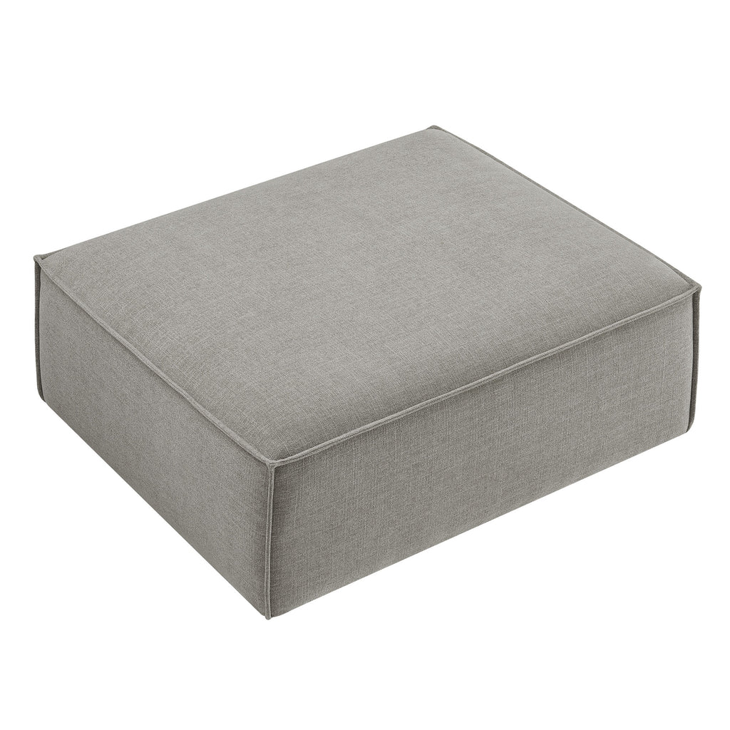 Restore Performance Fabric Upholstered Modular Ottoman - Pewter