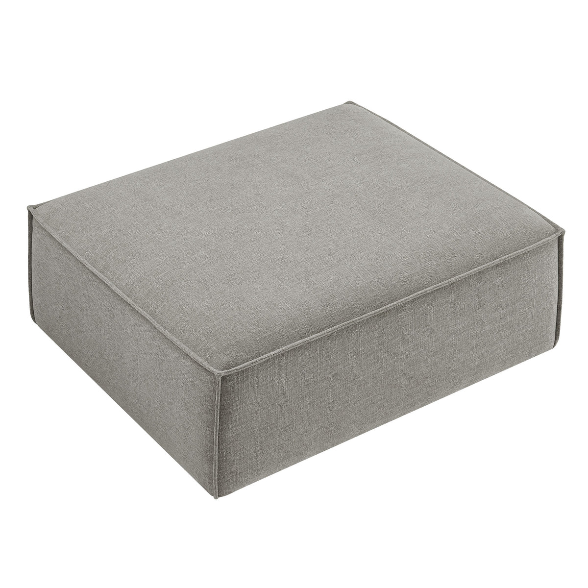 Restore Performance Fabric Upholstered Modular Ottoman - Pewter