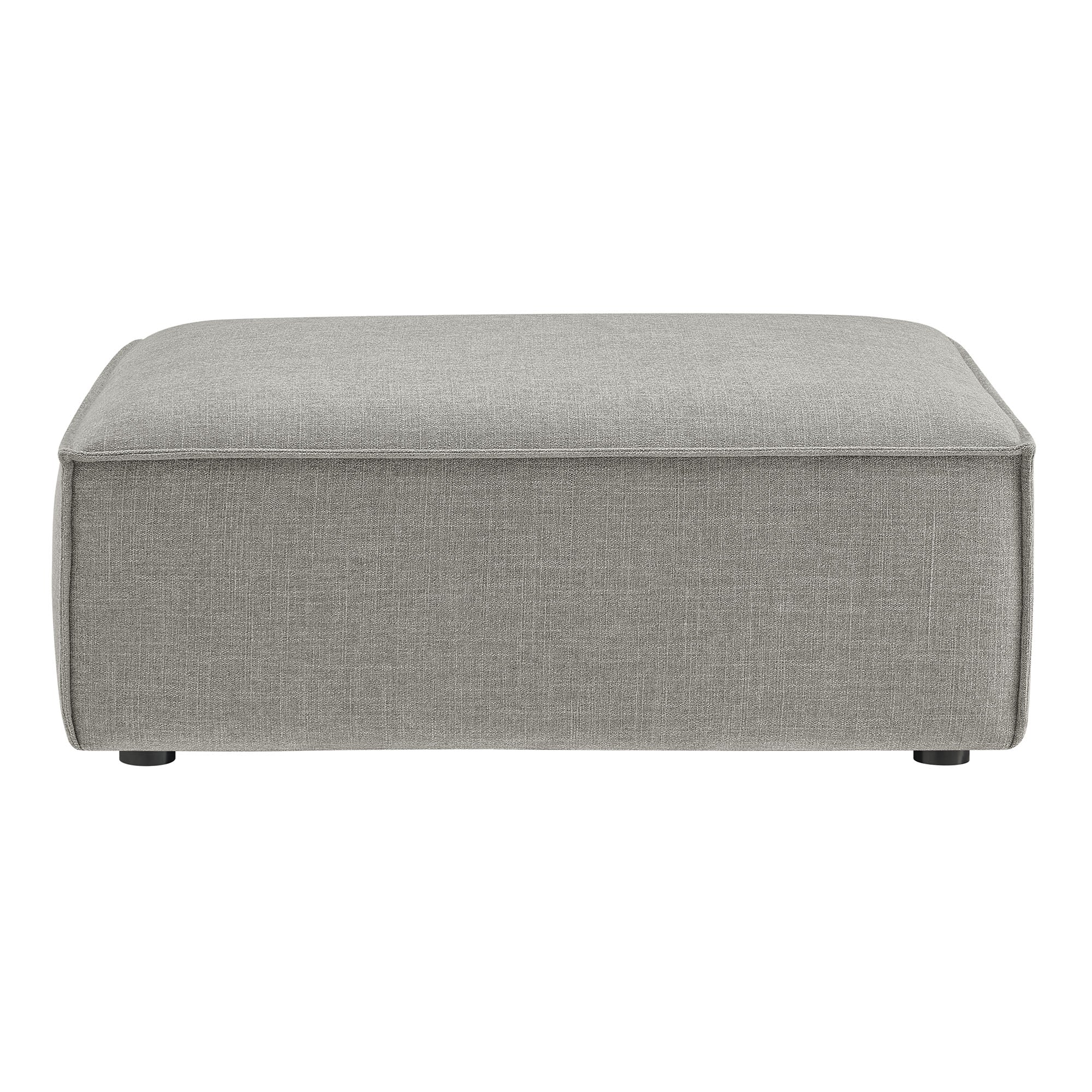 Restore Performance Fabric Upholstered Modular Ottoman - Pewter