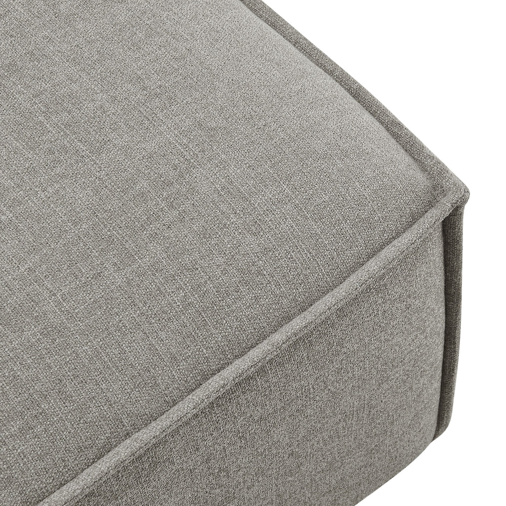 Restore Performance Fabric Upholstered Modular Ottoman - Pewter