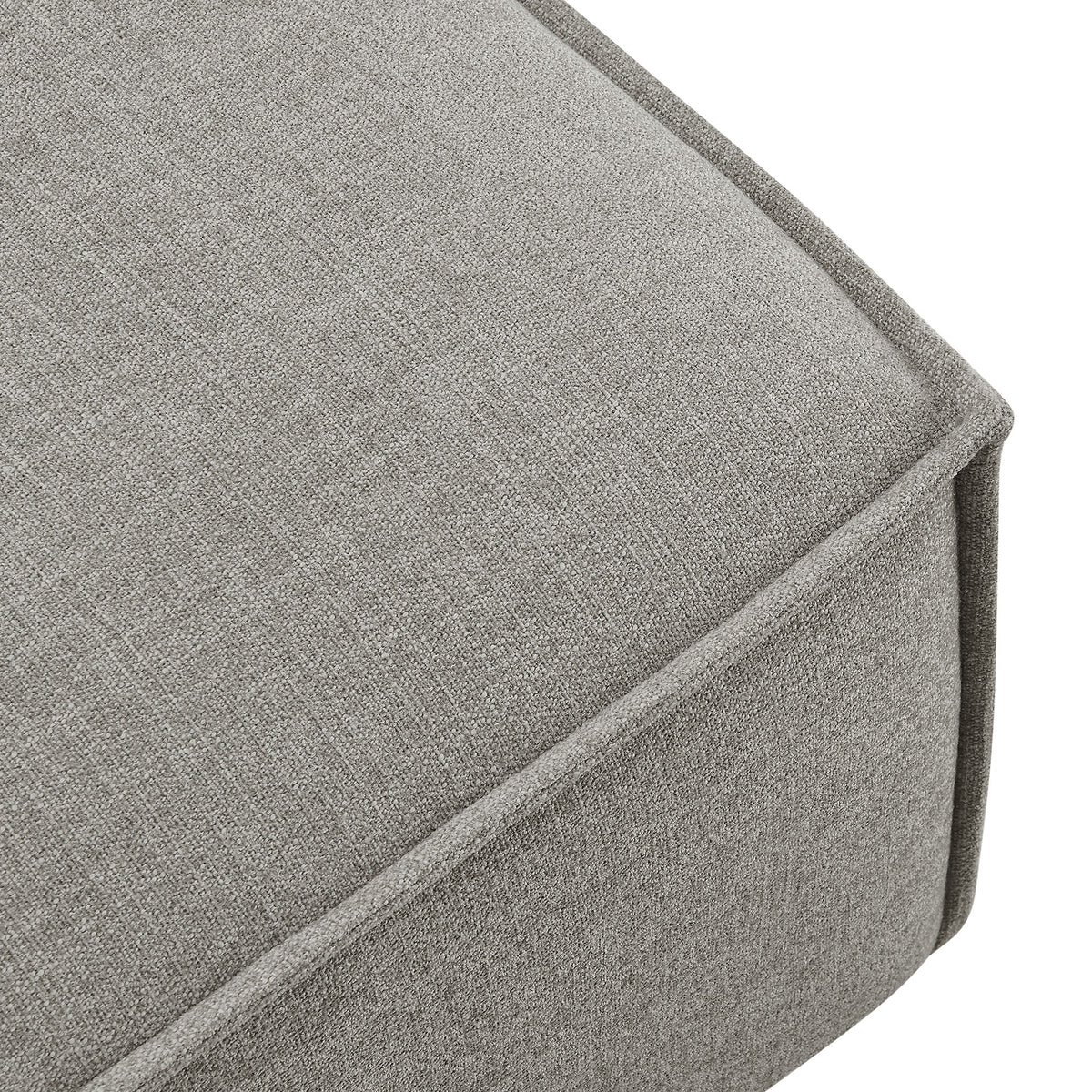 Restore Performance Fabric Upholstered Modular Ottoman - Pewter