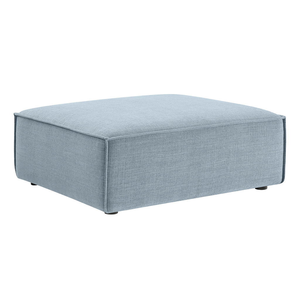 Restore Performance Fabric Upholstered Modular Ottoman - Sky