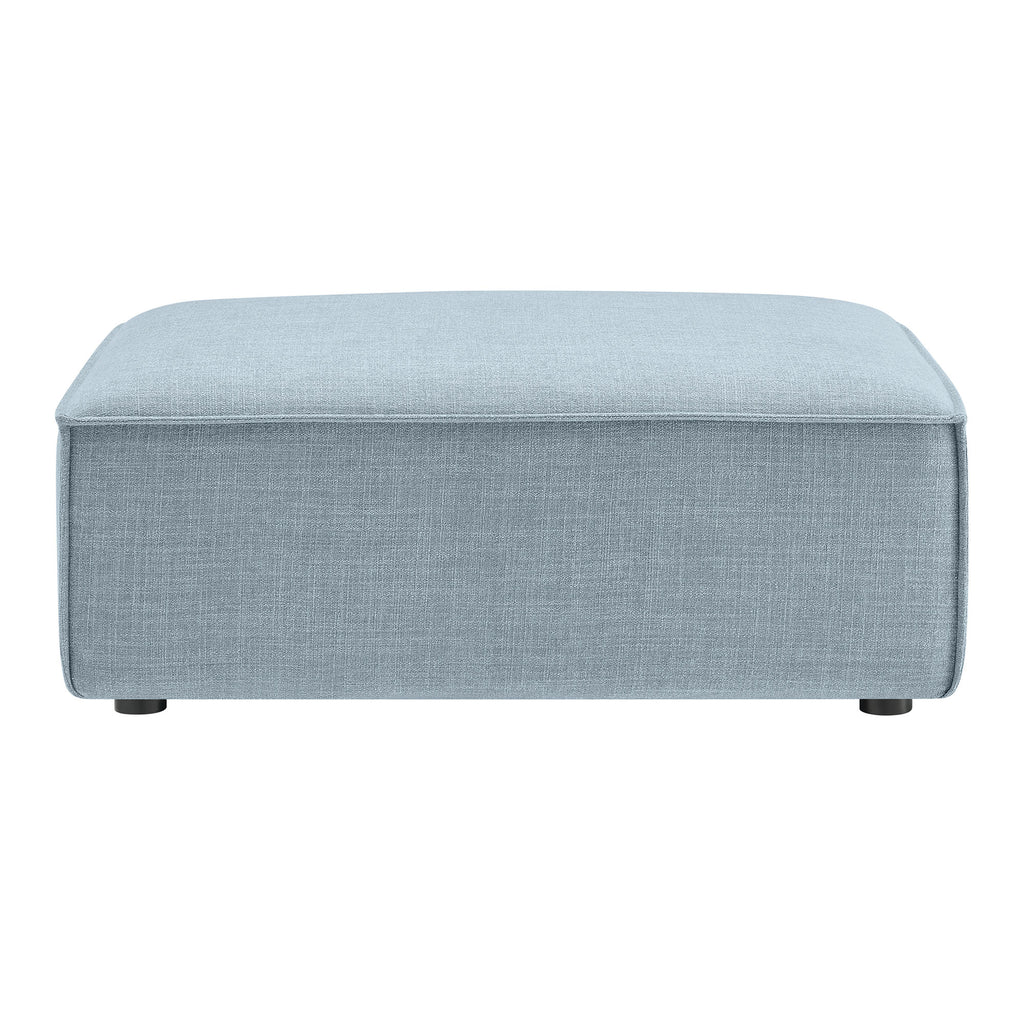 Restore Performance Fabric Upholstered Modular Ottoman - Sky
